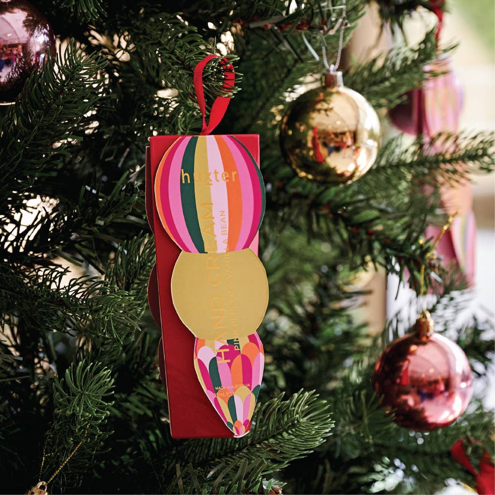 Hanging 35ml H'Cream - Mulberry - Stripes - Adorned Xmas - Pink Pepper & Vanilla Bean Huxter