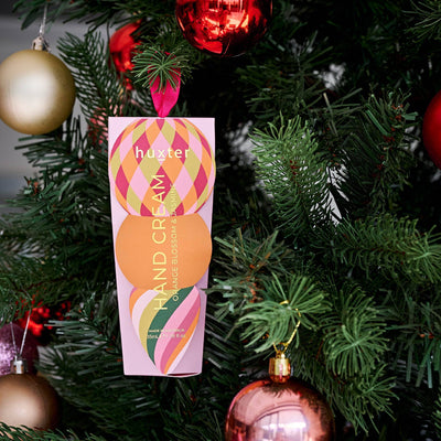 Hanging 35ml H'Cream - Soft Pink - Diamonds - Adorned Xmas - Orange Blossom & Jasmine Huxter