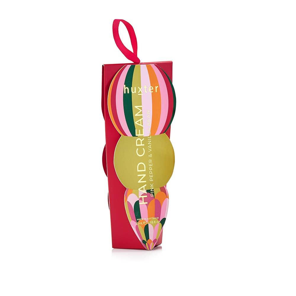 Hanging 35ml H'Cream - Mulberry - Stripes - Adorned Xmas - Pink Pepper & Vanilla Bean Huxter