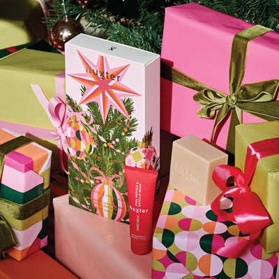 Soap & Hand Balm Gift Set - Adorned Xmas - Pink Pepper & Vanilla Bean Huxter