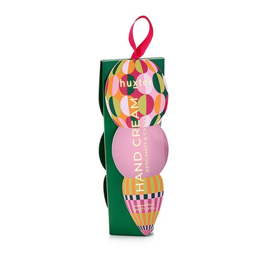 Hanging 35ml H'Cream - Green - Circles - Adorned Xmas - Bergamot & Cassis Huxter