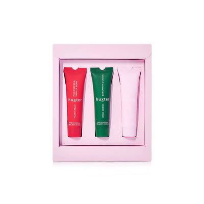Hand Cream Trio Gift Set - Adorned Xmas - 3 x 35ml Hand Creams Huxter