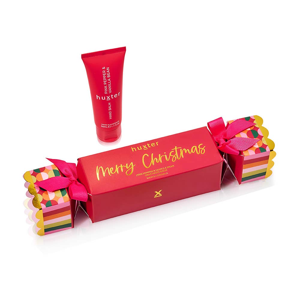 50ml Hand Balm Bon Bon - Adorned Xmas - Pink Pepper & Vanilla Bean Huxter