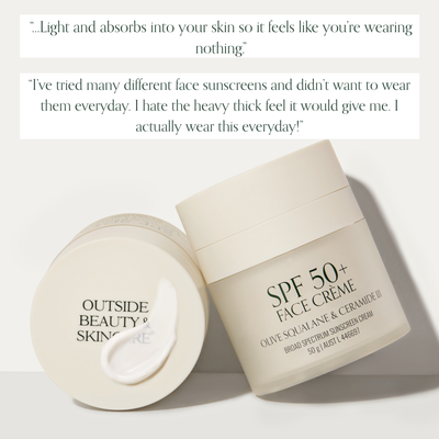 SPF 50+ Face Crème Outside Beauty & Skincare
