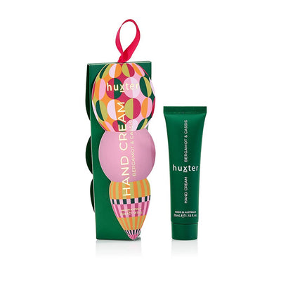 Hanging 35ml H'Cream - Green - Circles - Adorned Xmas - Bergamot & Cassis Huxter