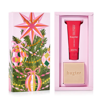 Soap & Hand Balm Gift Set - Adorned Xmas - Pink Pepper & Vanilla Bean Huxter